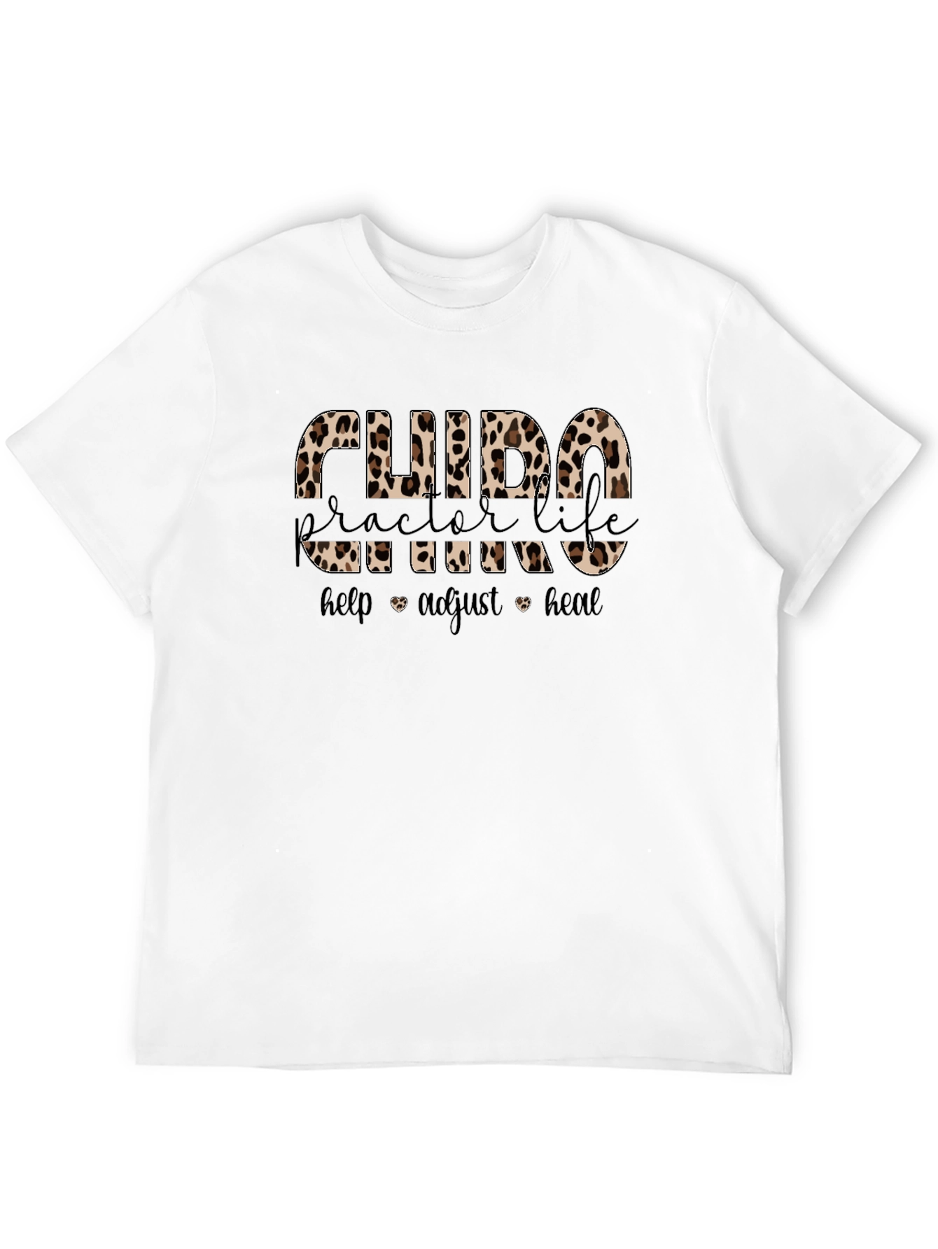 Chiropractor Life Leopard Print T-Shirt