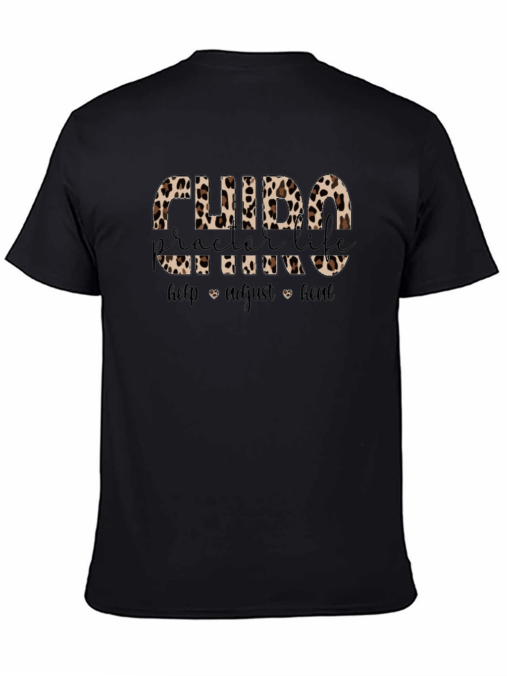 Chiropractor Life Leopard Print T-Shirt