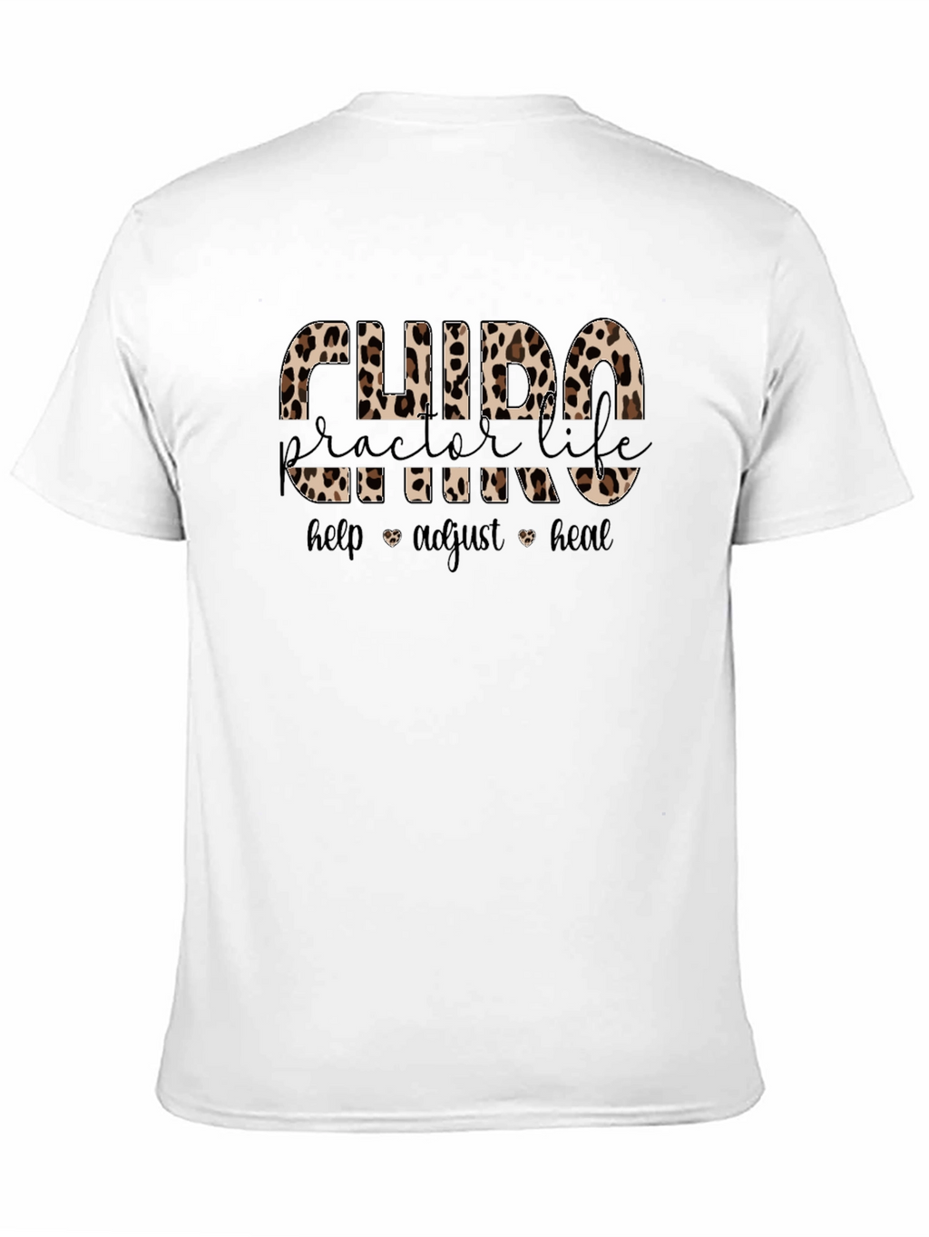 Chiropractor Life Leopard Print T-Shirt