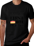 Happiness is Taking the First Bite of Cake T-Shirt