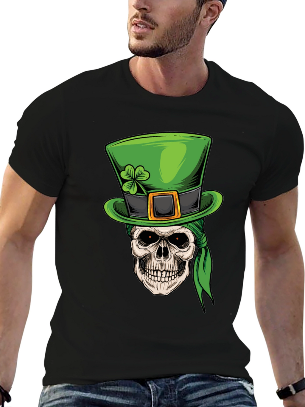 St. Patricks Day Skull T-Shirt