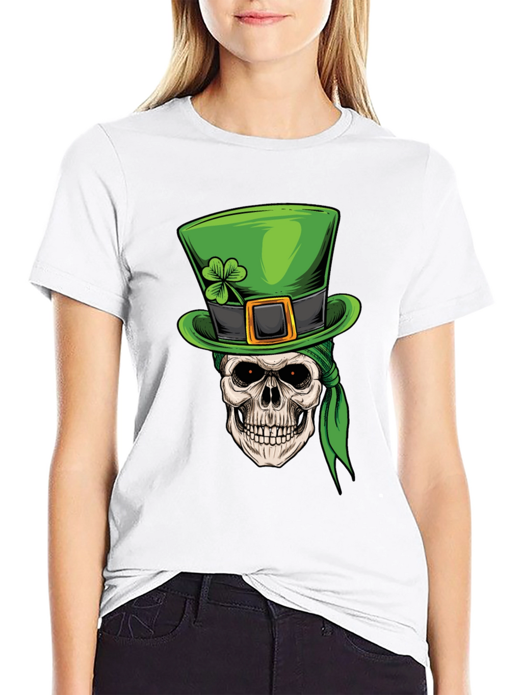 St. Patricks Day Skull T-Shirt