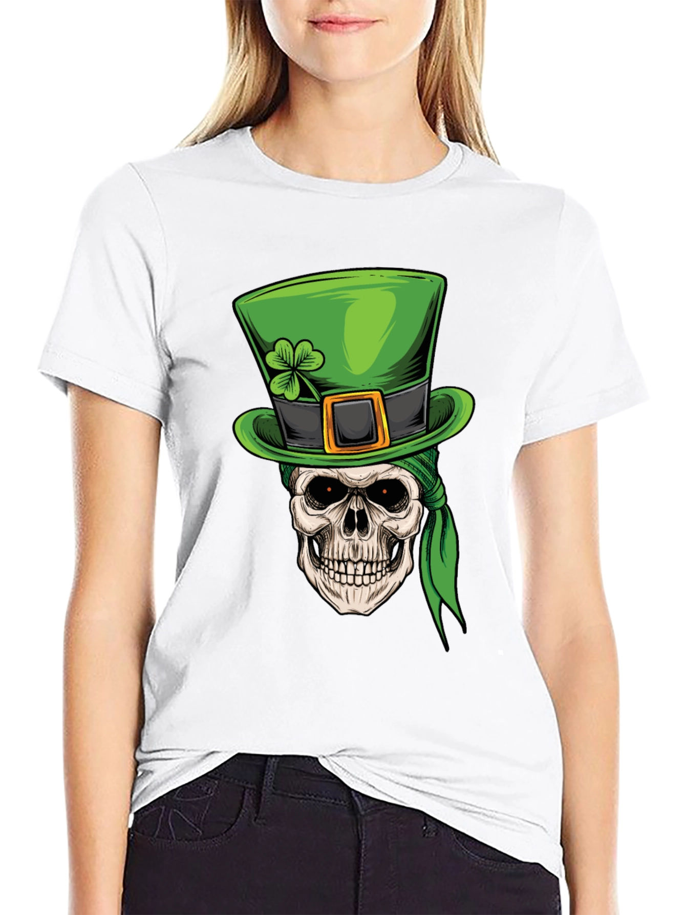St. Patricks Day Skull T-Shirt