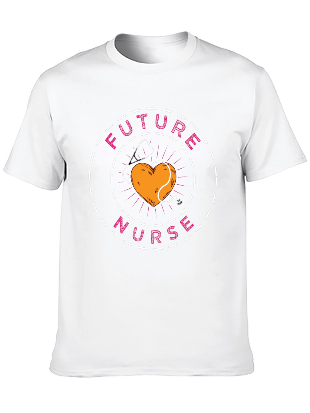Future Nurse T-Shirt - Heart & Stethoscope Design