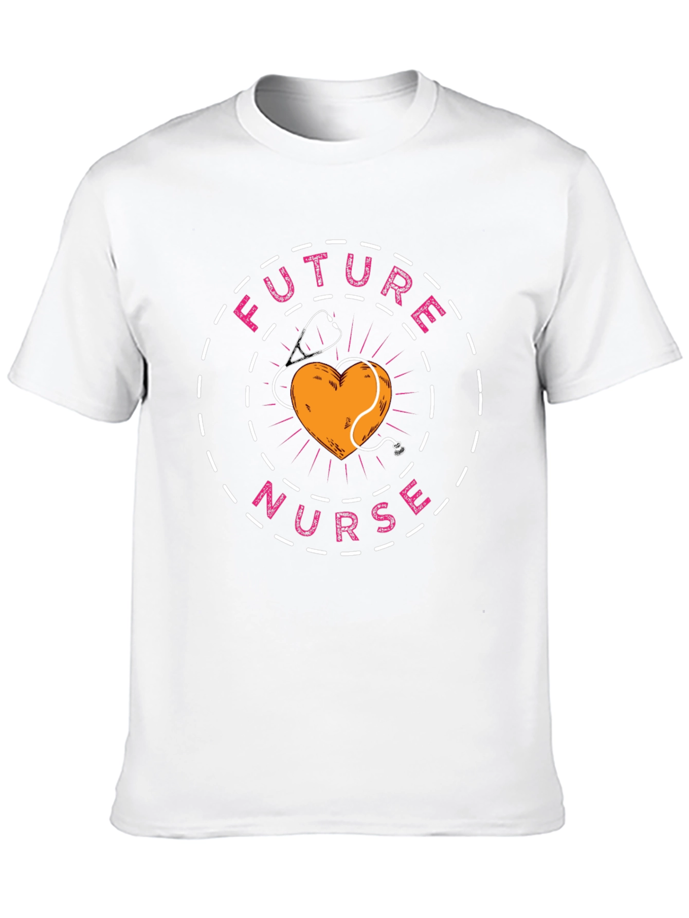 Future Nurse T-Shirt - Heart & Stethoscope Design