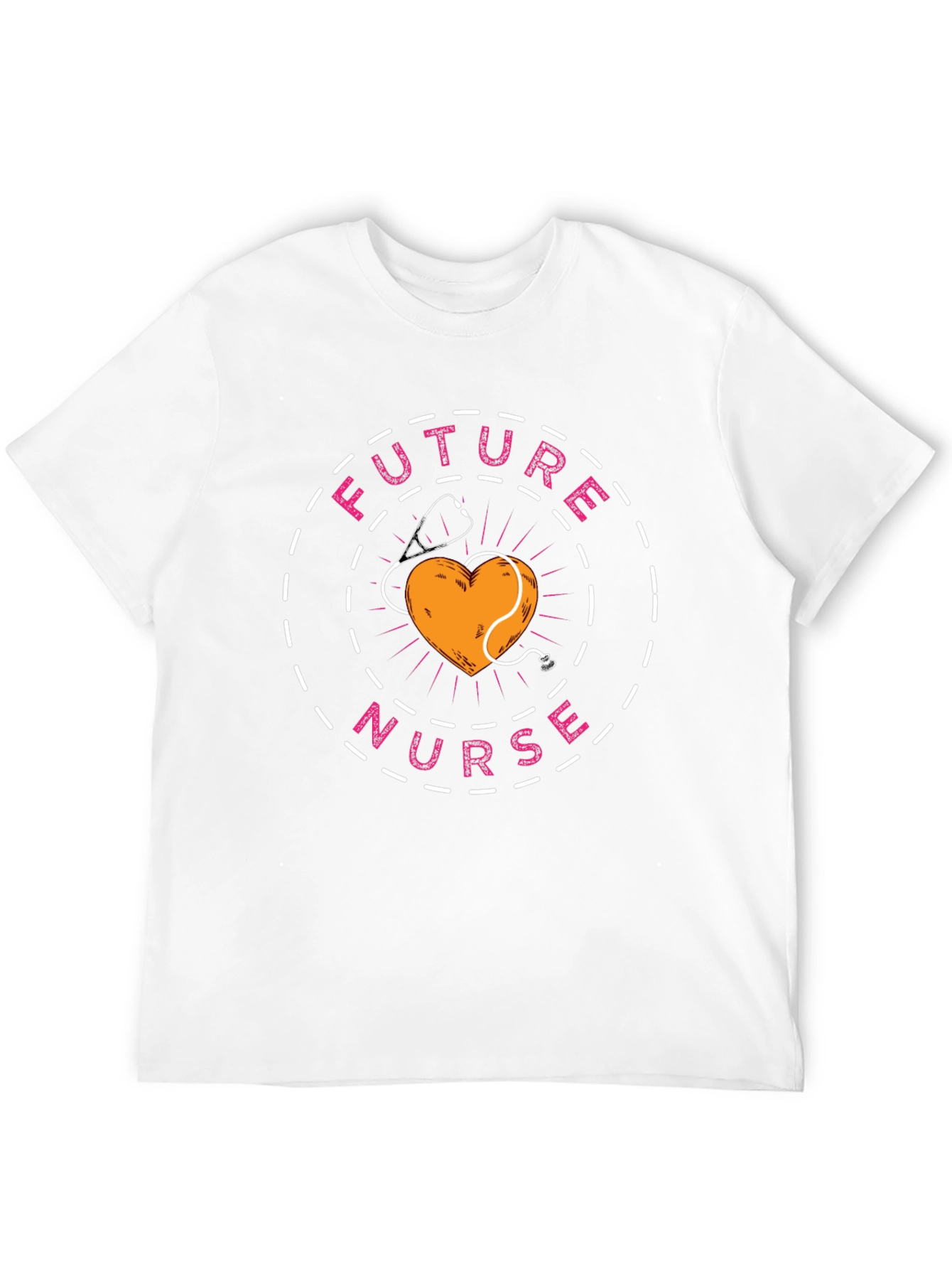 Future Nurse T-Shirt - Heart & Stethoscope Design