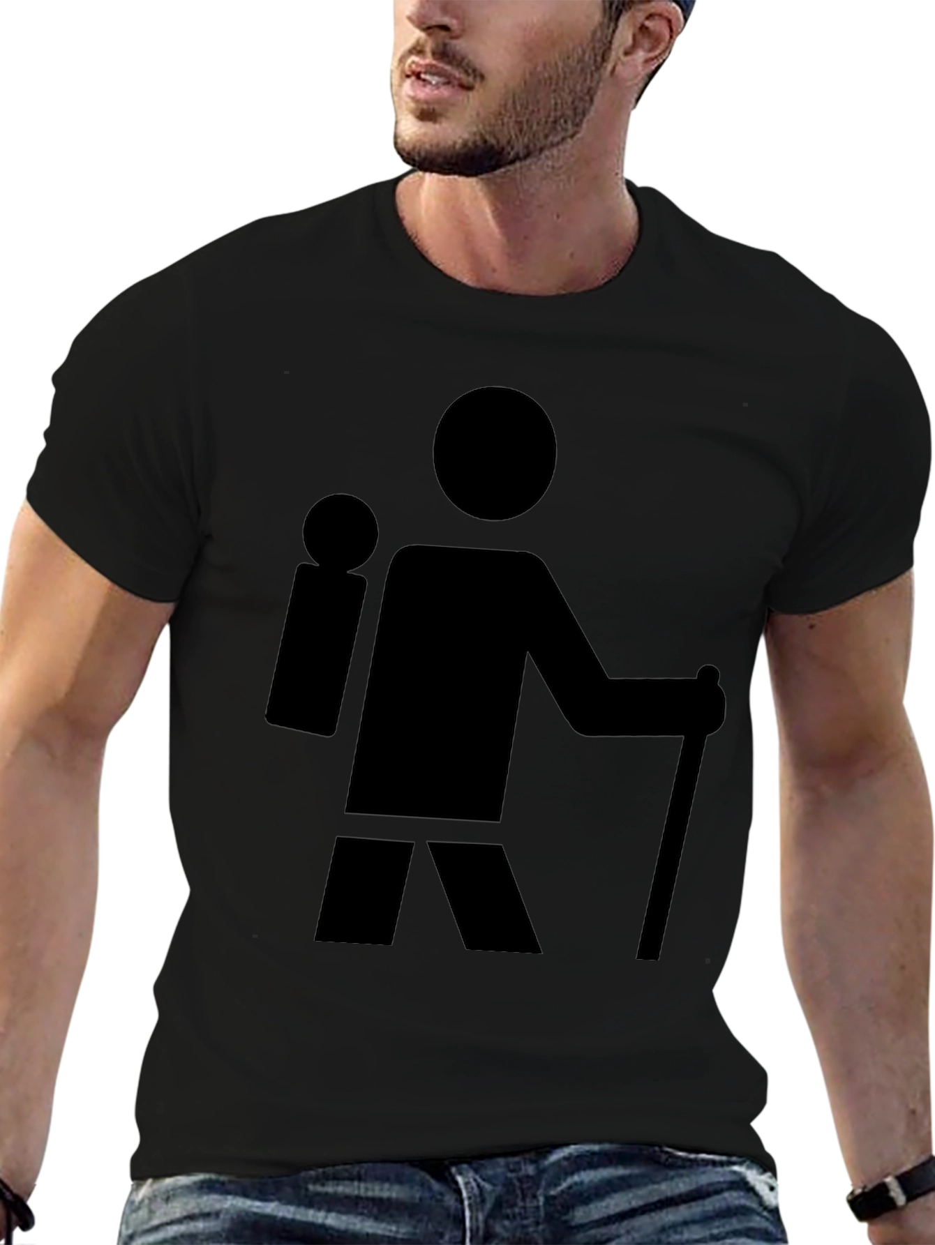 Hiking Man Graphic Tee - Adventure Ready!