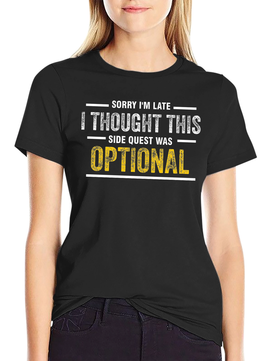 Sorry Im Late Side Quest T-Shirt