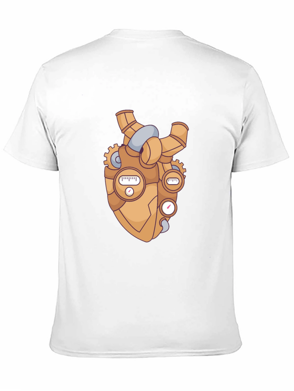 Steampunk Heart Graphic Black T-Shirt