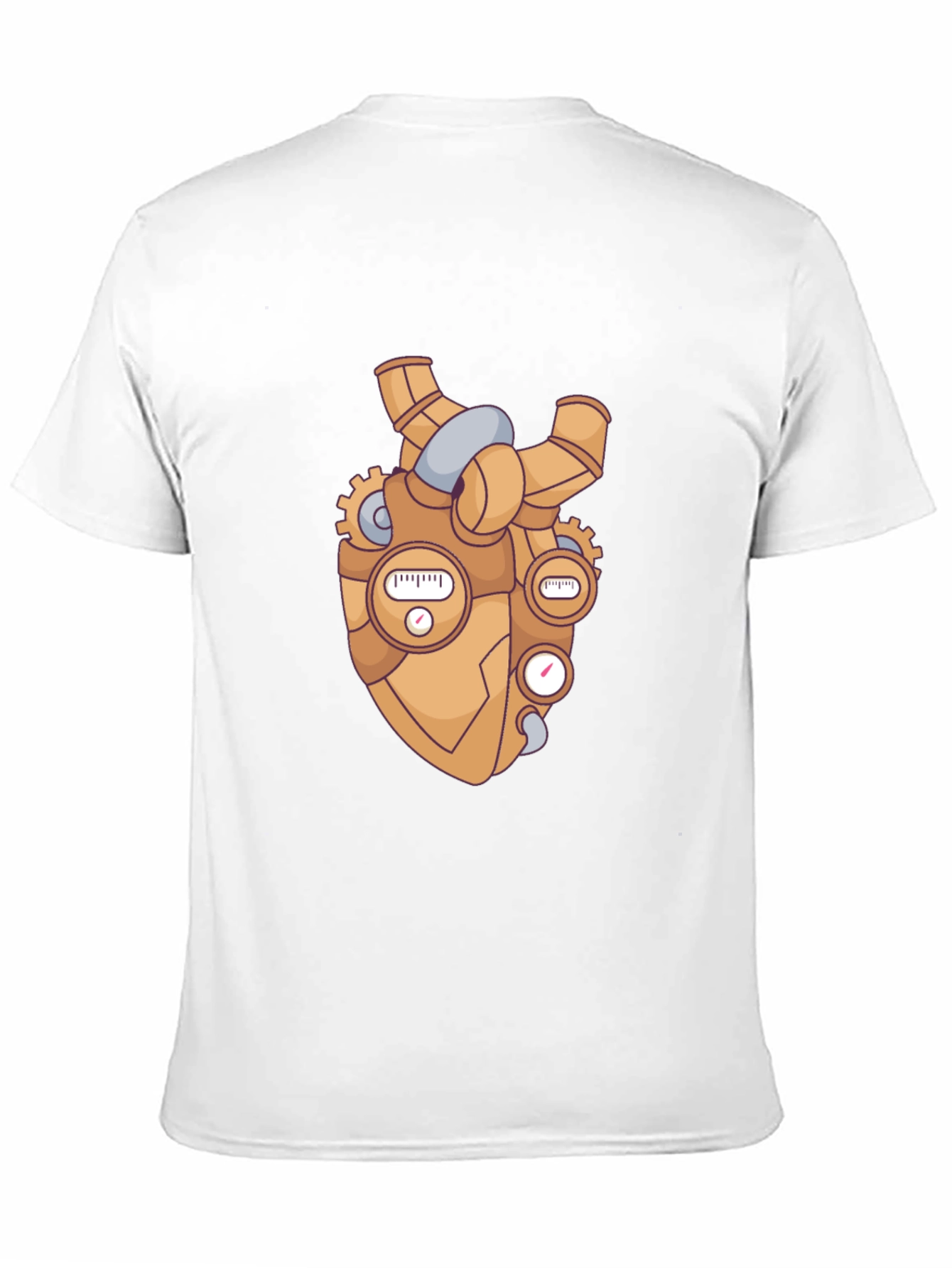 Steampunk Heart Graphic Black T-Shirt