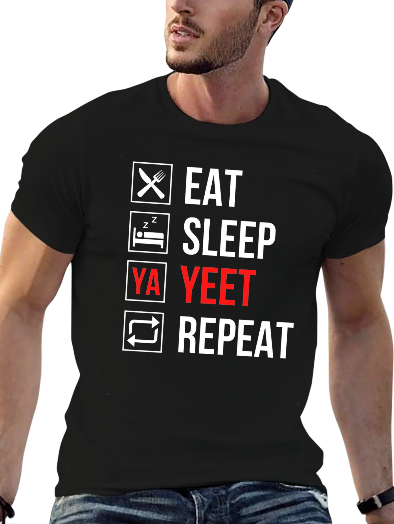 Eat Sleep Ya Yeet Repeat T-Shirt