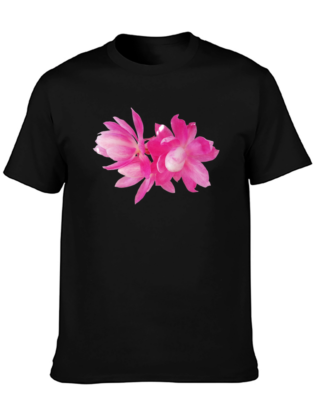 Pink Flower Graphic T-Shirt