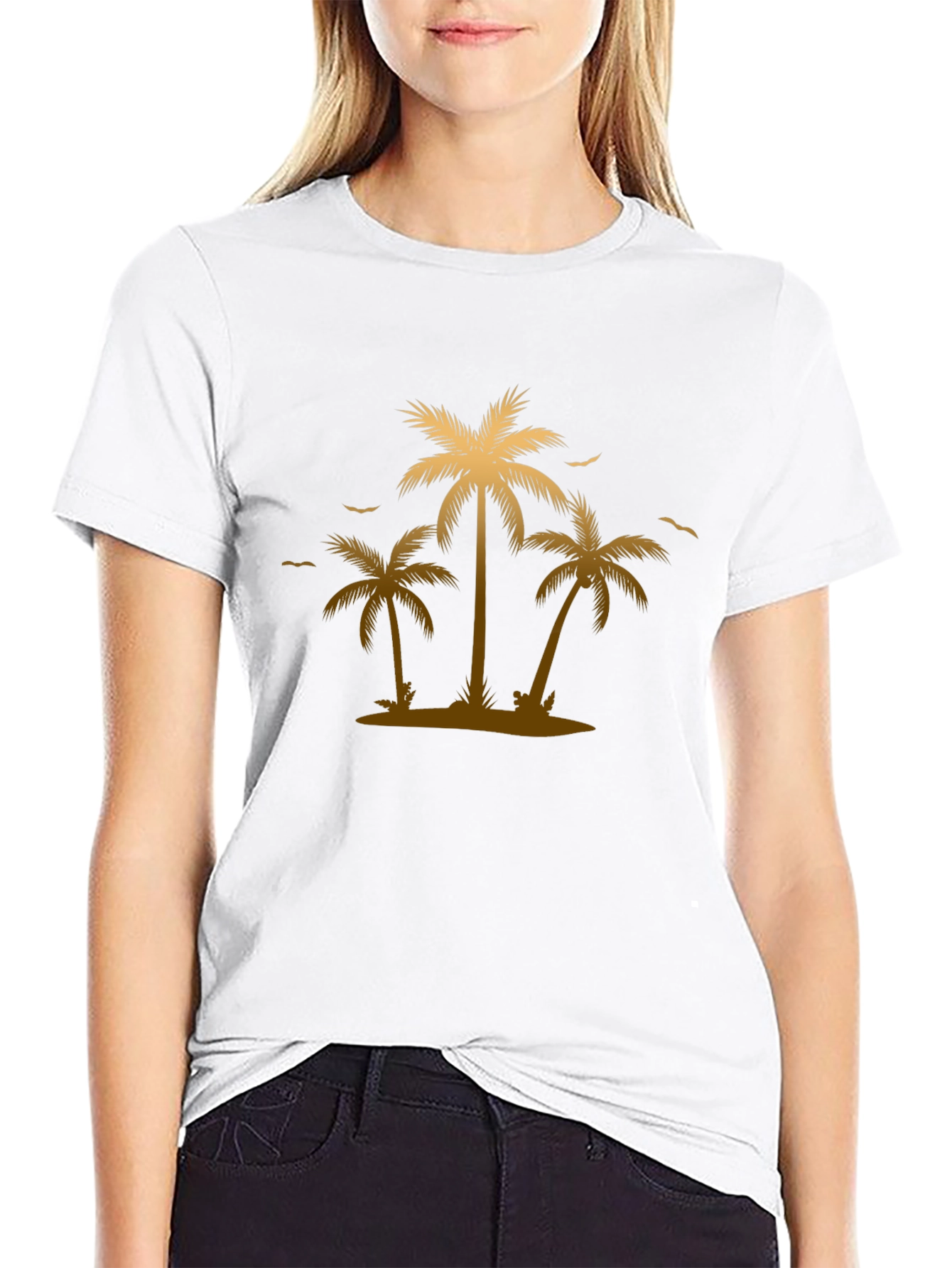Palm Tree Graphic T-Shirt - Tropical Summer Vibes