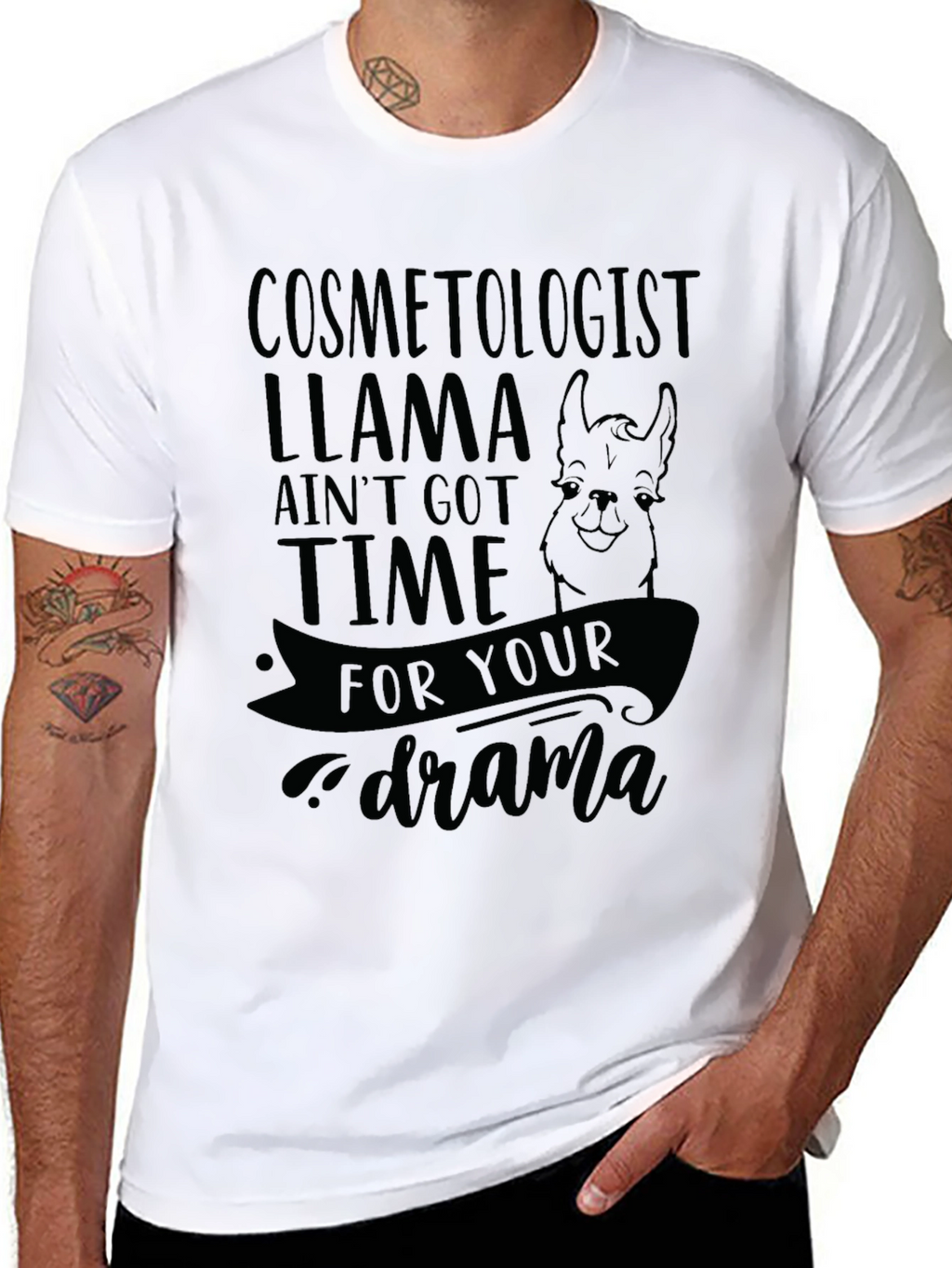 Cosmetologist Llama T-Shirt