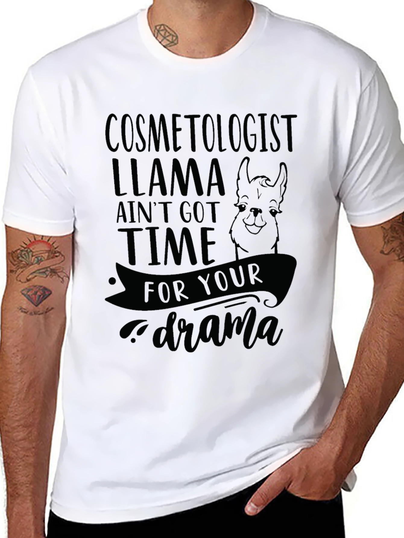 Cosmetologist Llama T-Shirt