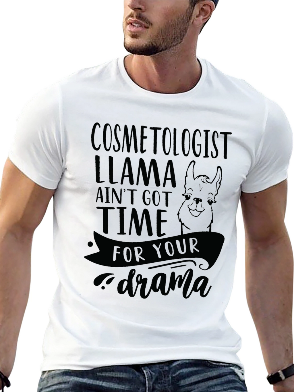 Cosmetologist Llama T-Shirt