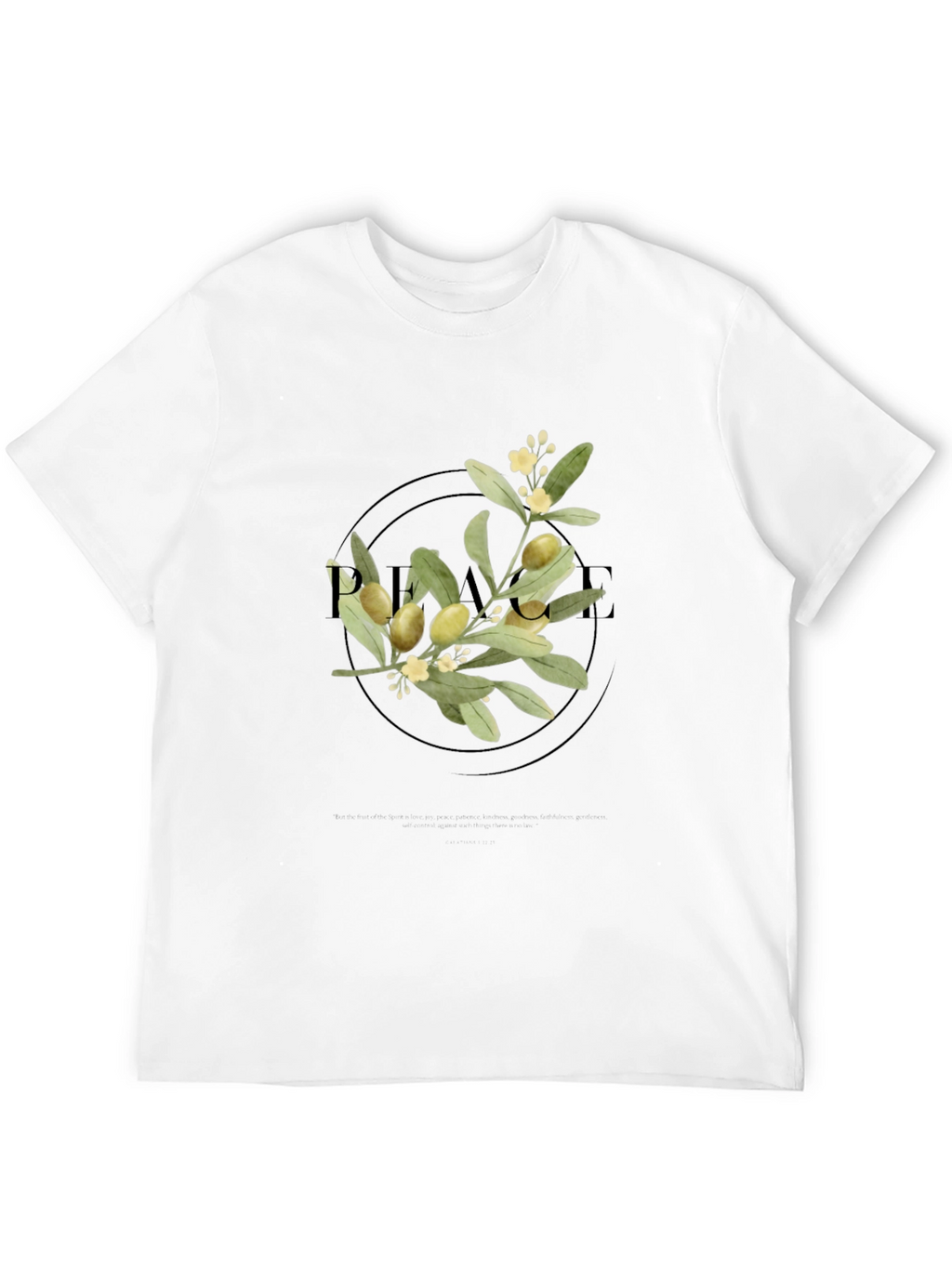 Olive Branch Graphic Tee - Unisex Black Shirt
