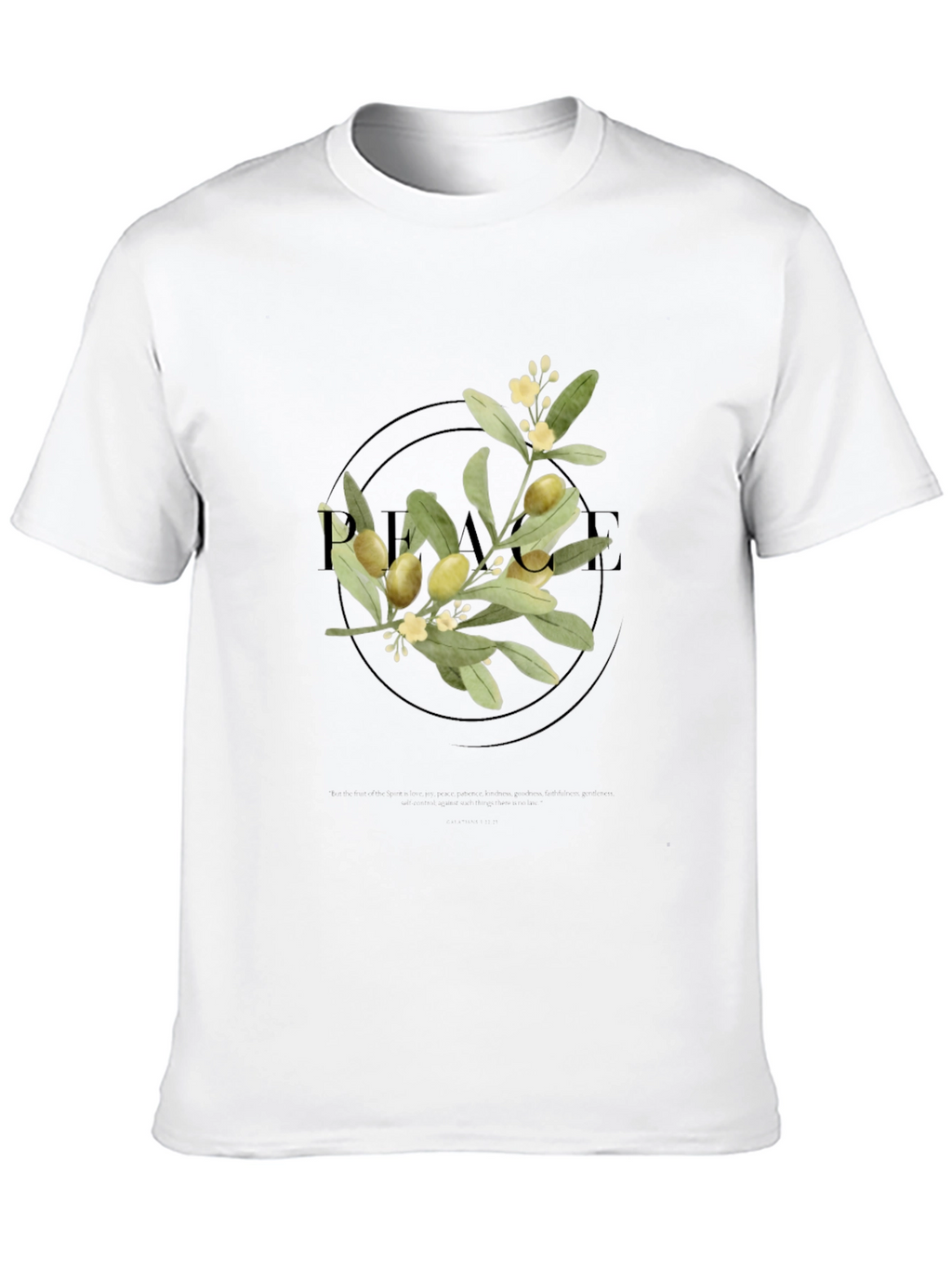 Olive Branch Graphic Tee - Unisex Black Shirt