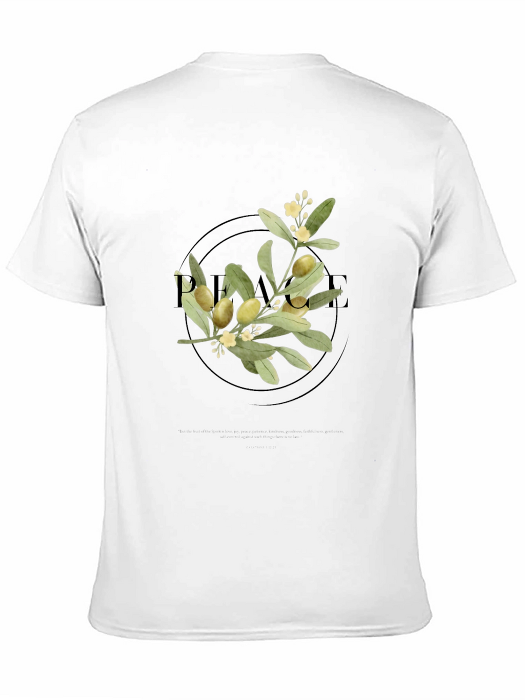 Olive Branch Graphic Tee - Unisex Black Shirt