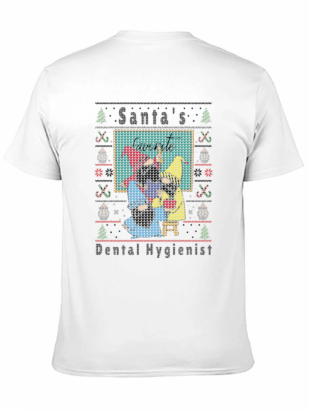 Santas Dental Hygienist Ugly Christmas Sweater T-Shirt