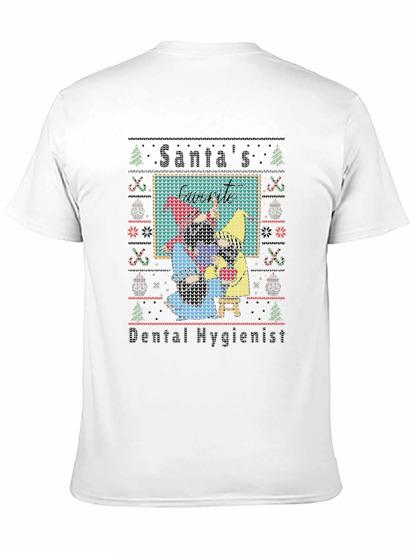 Santas Dental Hygienist Ugly Christmas Sweater T-Shirt