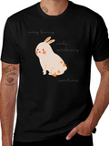 Cute Bunny Graphic Tee - Every Bunny Needs Somebunny