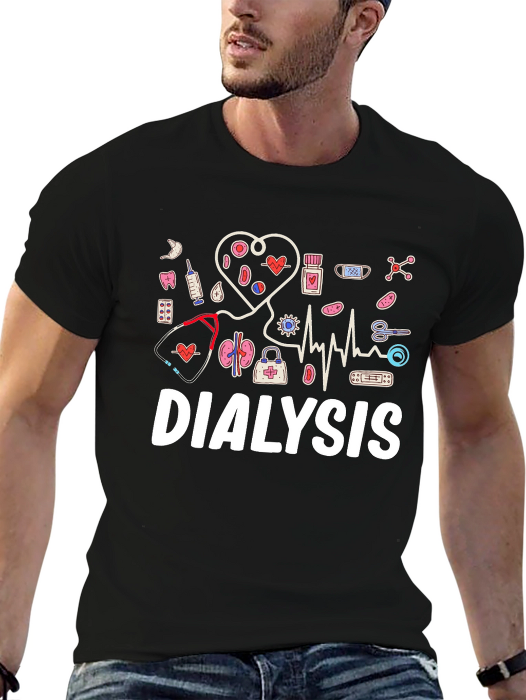 Dialysis Graphic T-Shirt - Support Kidney Health