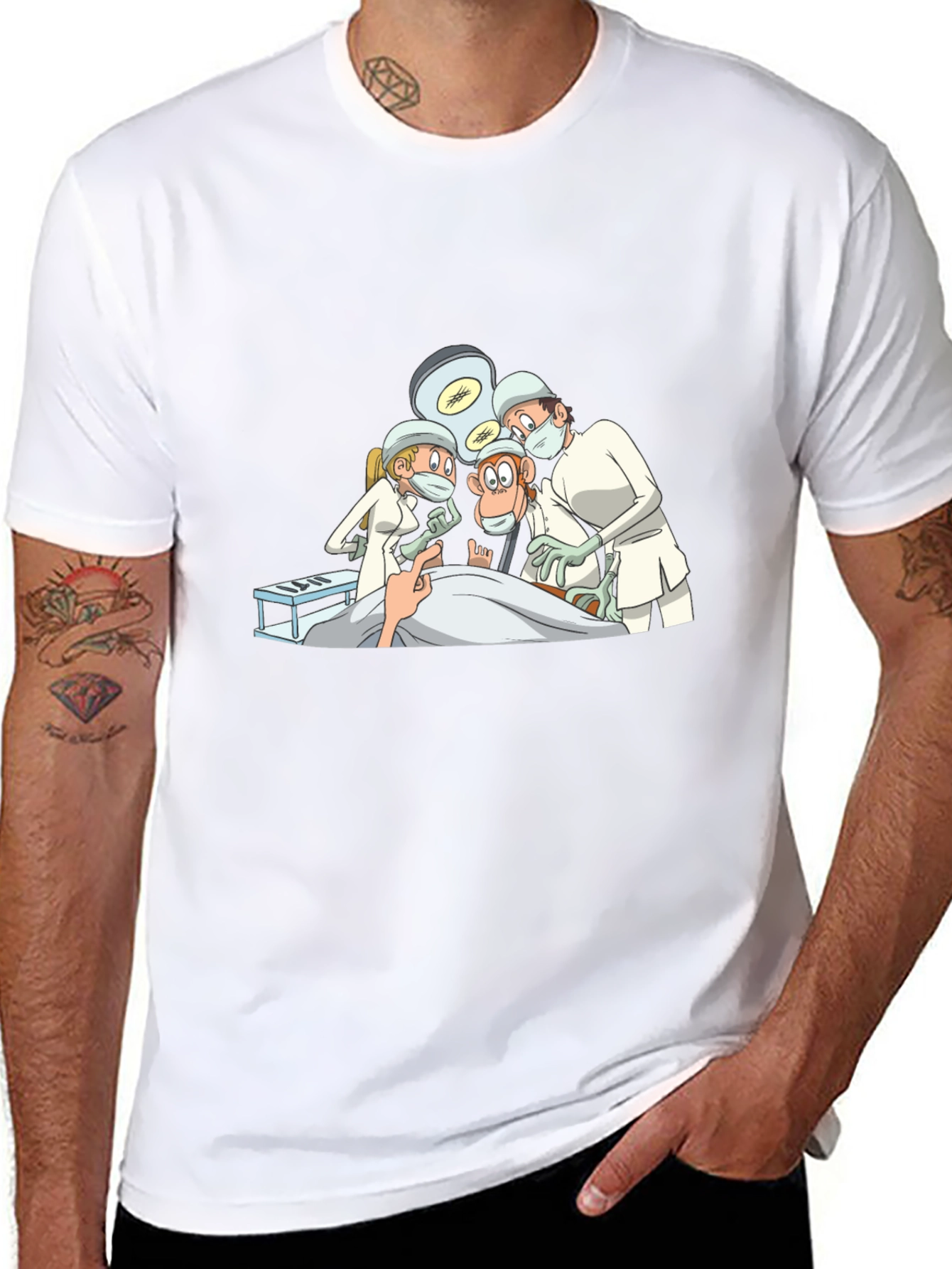 Surgeon Monkey Graphic Tee