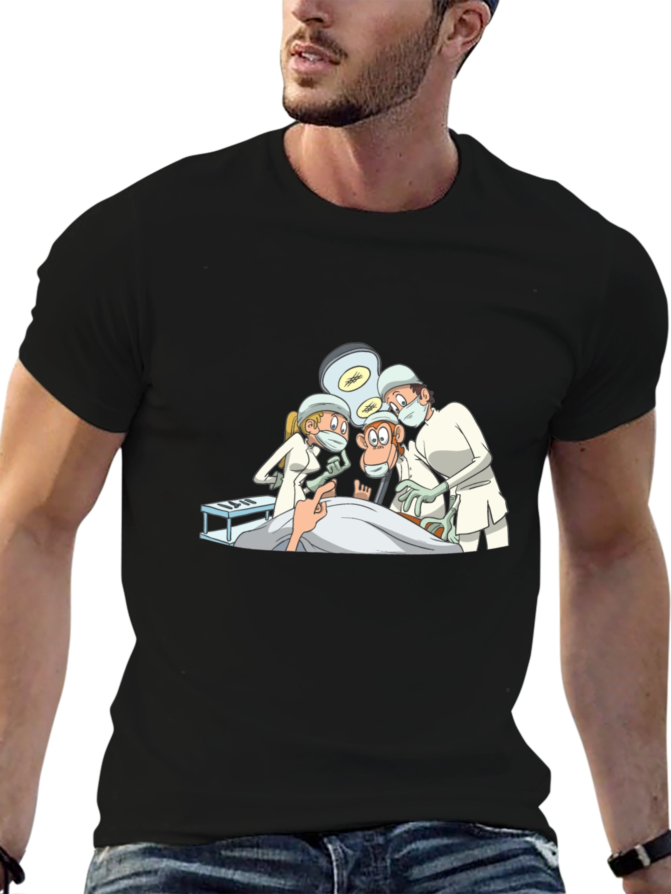 Surgeon Monkey Graphic Tee