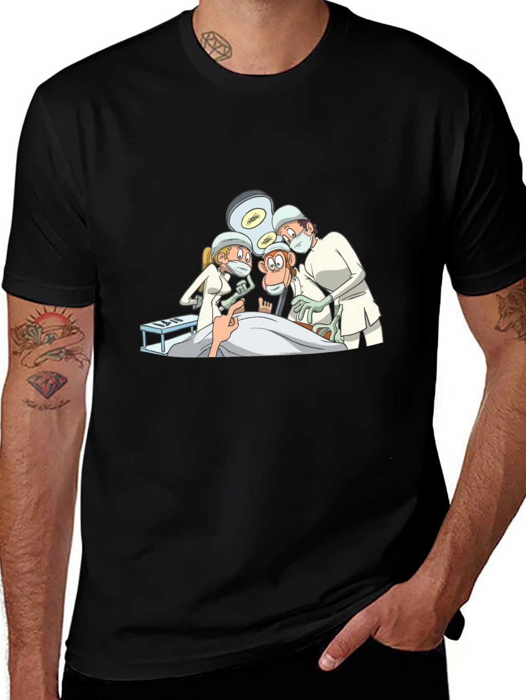 Surgeon Monkey Graphic Tee