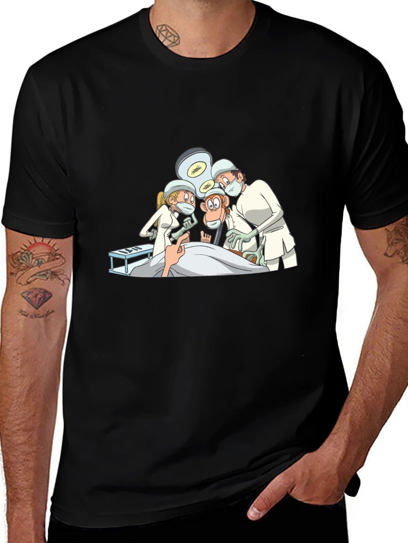 Surgeon Monkey Graphic Tee