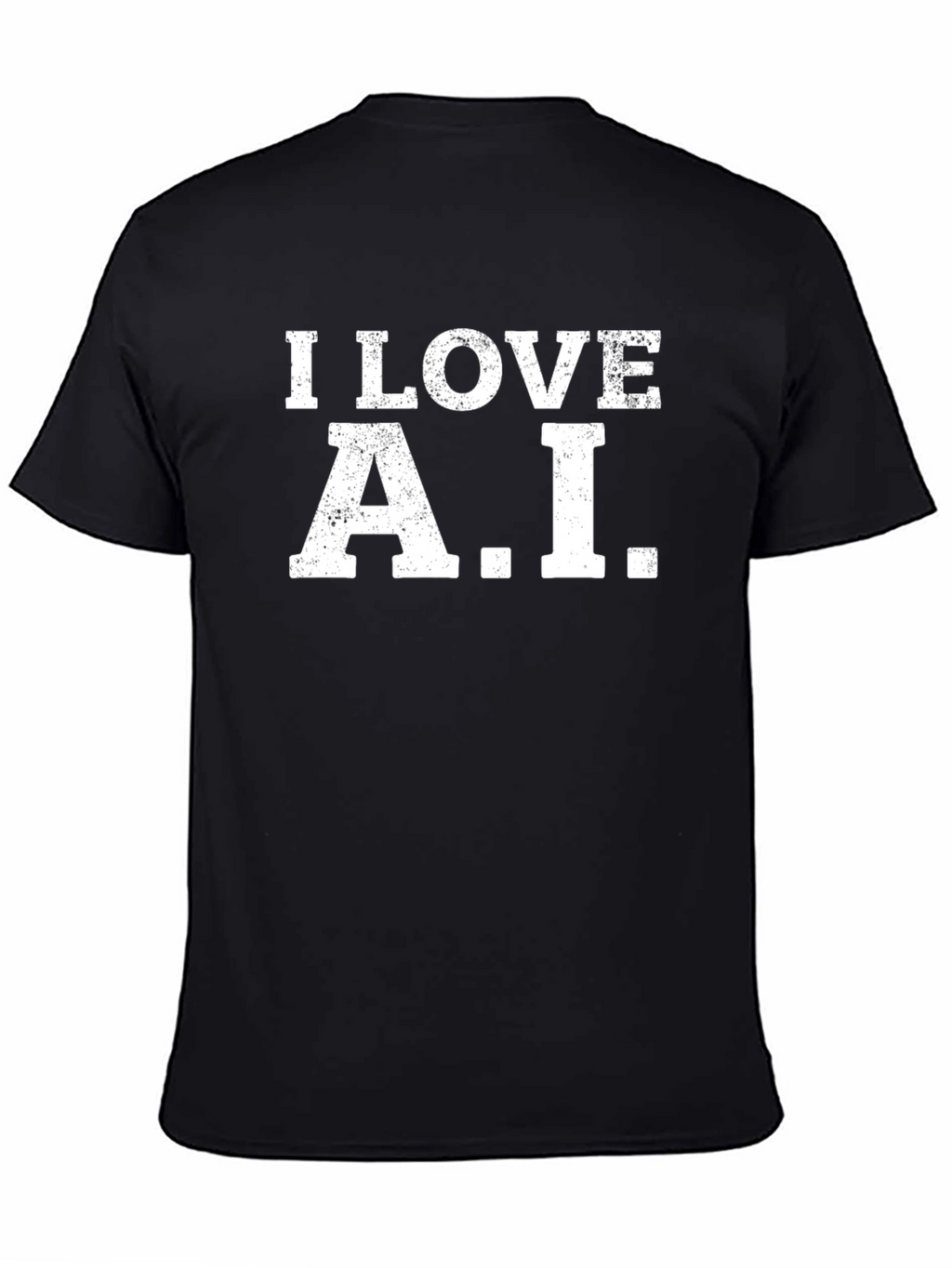 I Love A.I. Black T-Shirt - Trendy Graphic Tee