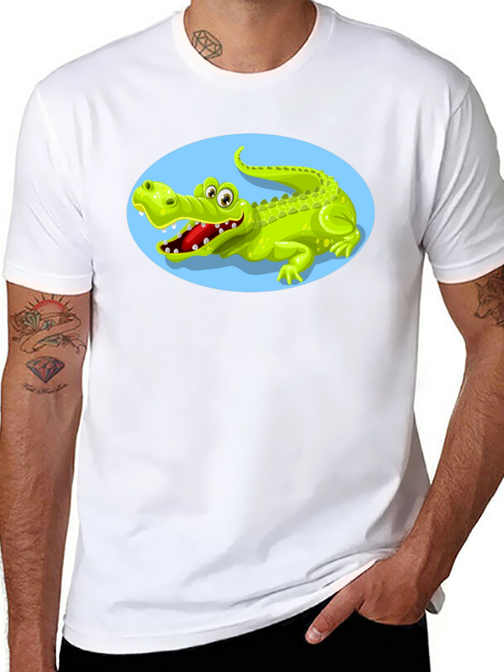 Cartoon Alligator Graphic Tee