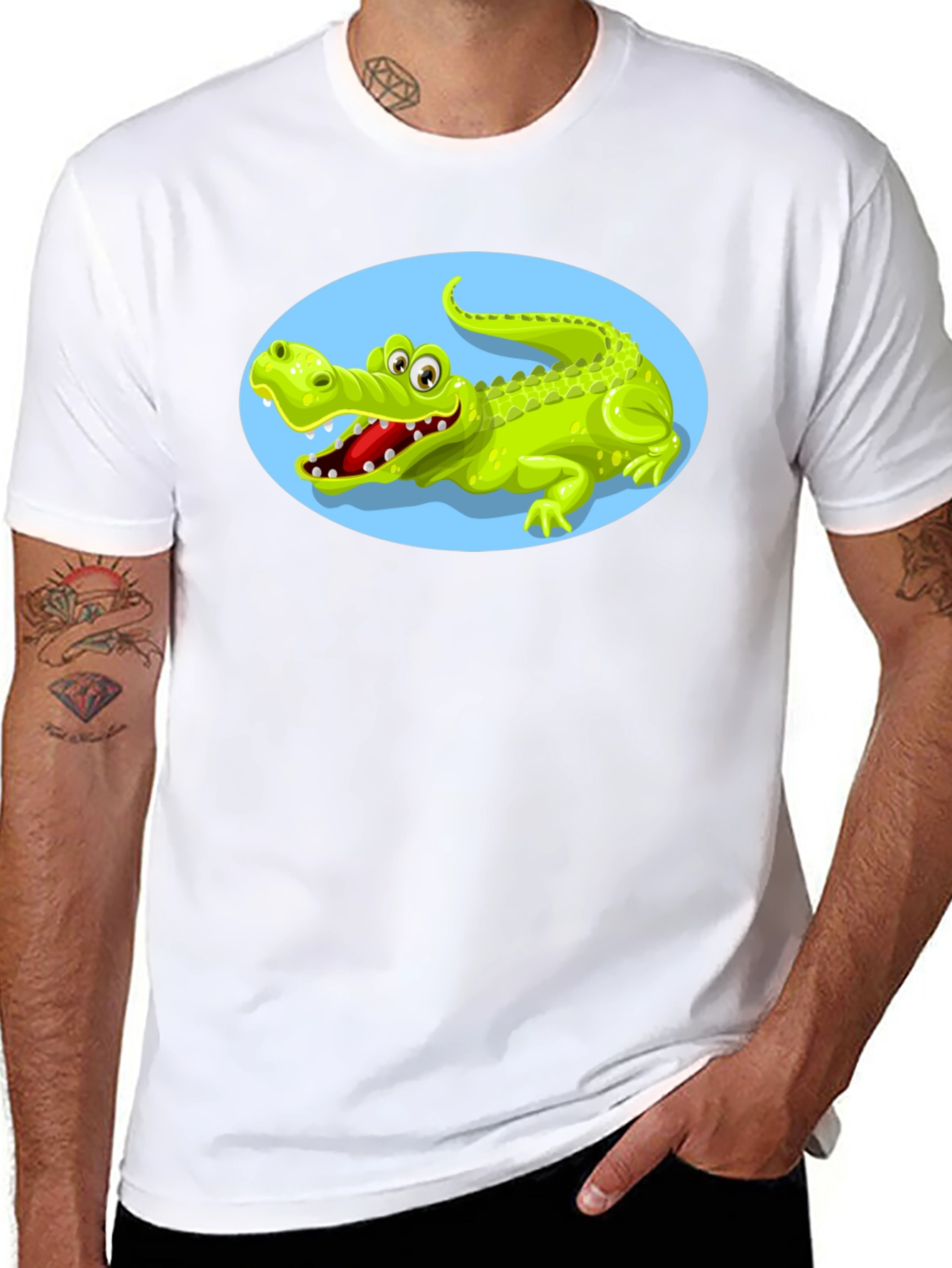 Cartoon Alligator Graphic Tee