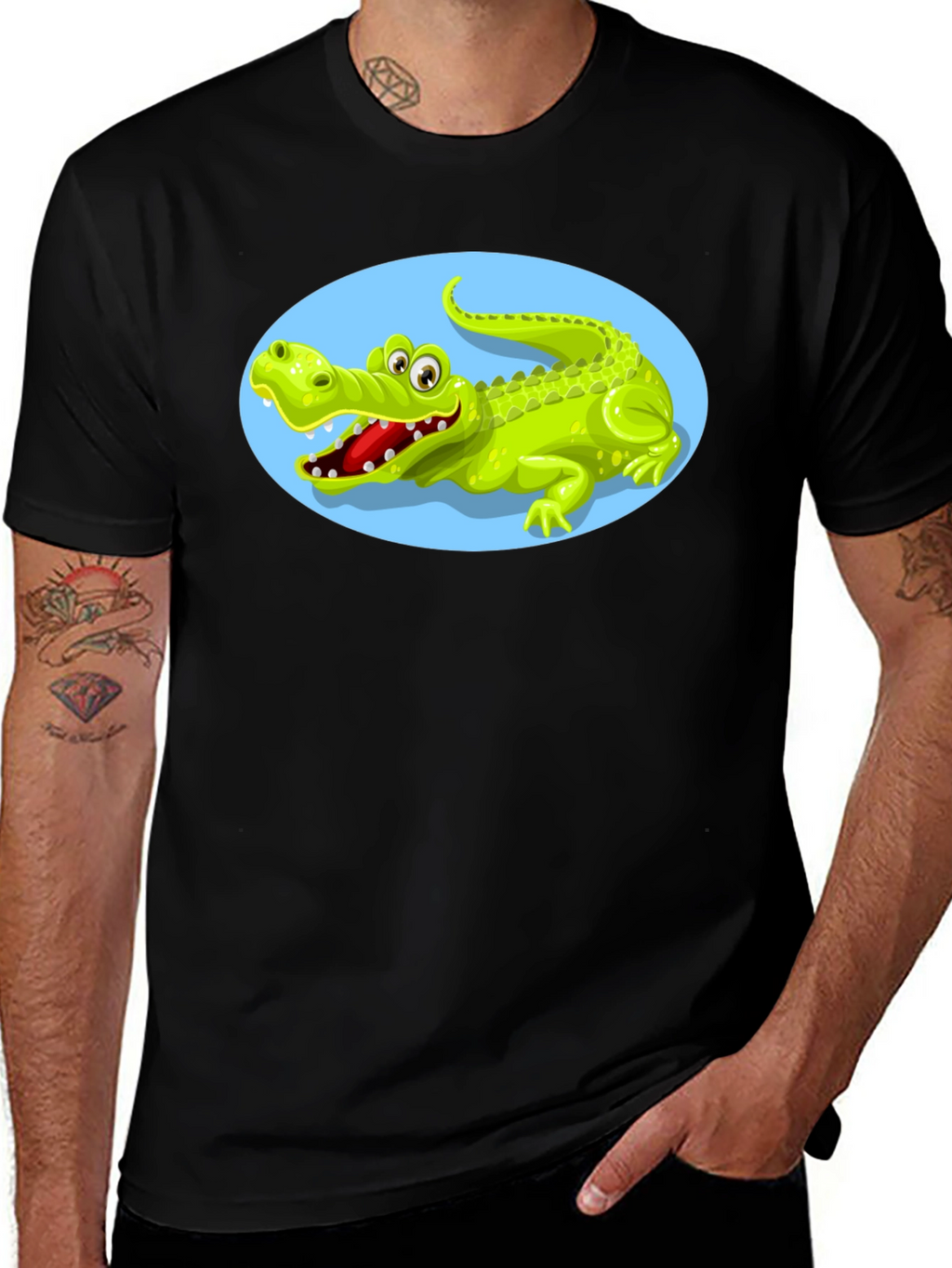 Cartoon Alligator Graphic Tee