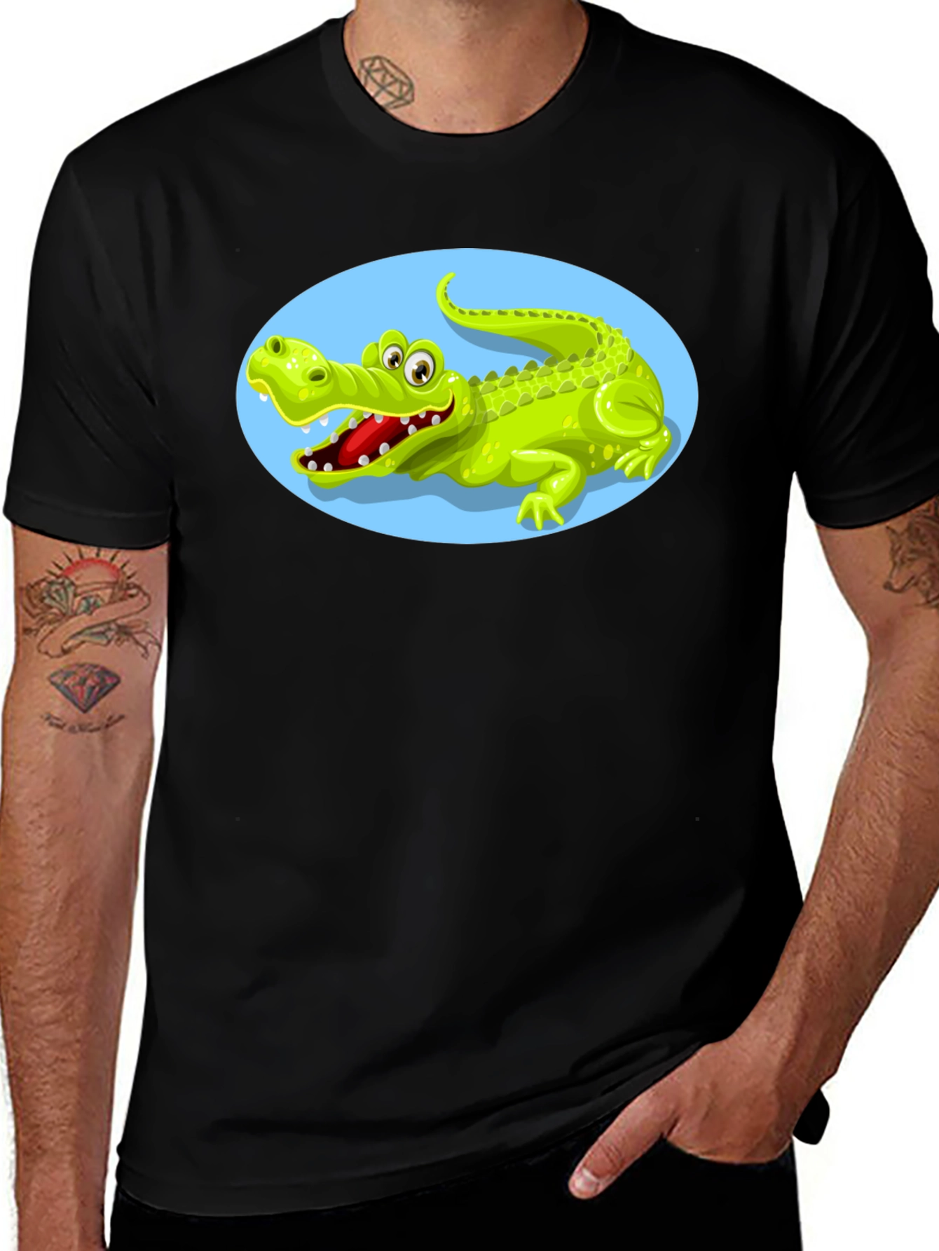 Cartoon Alligator Graphic Tee