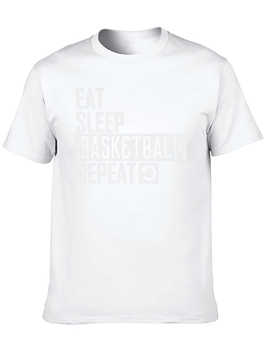 Eat Sleep Basketball Repeat Graphic Tee
