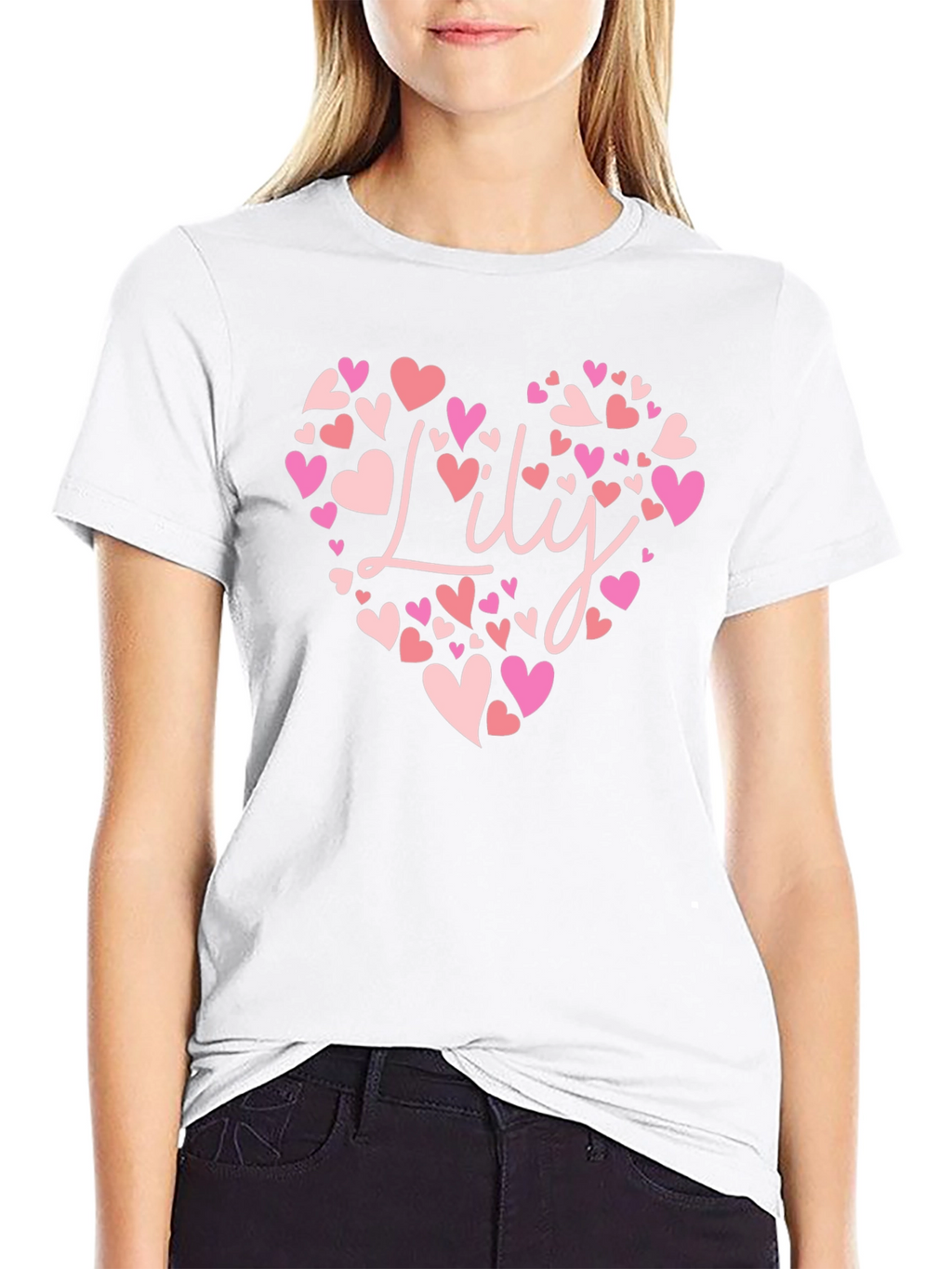 Lily Heart Tee - Personalized Valentines Day Gift