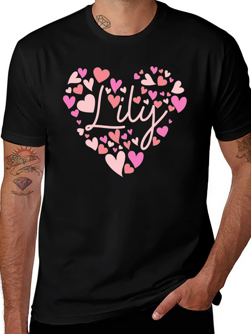 Lily Heart Tee - Personalized Valentines Day Gift