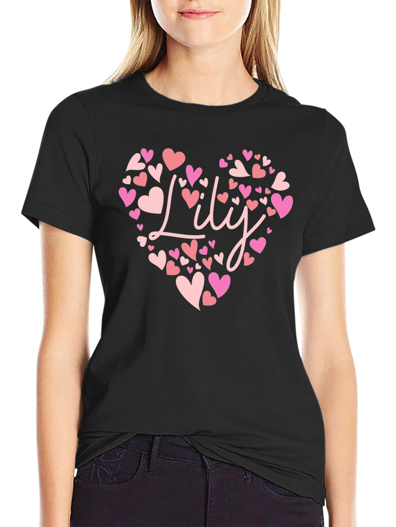 Lily Heart Tee - Personalized Valentines Day Gift