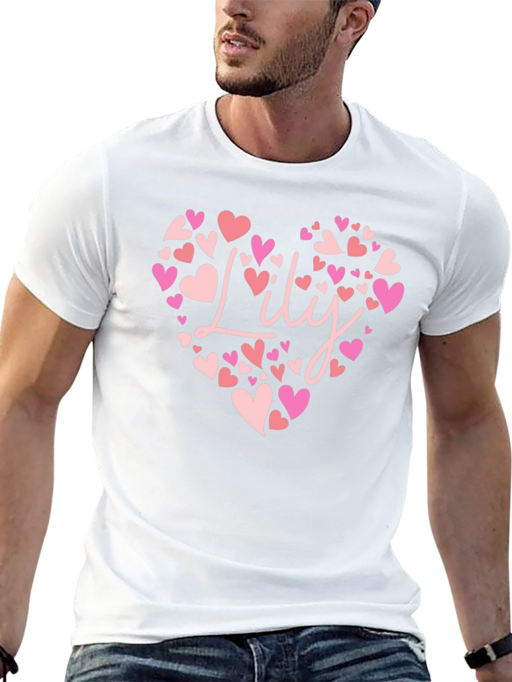 Lily Heart Tee - Personalized Valentines Day Gift