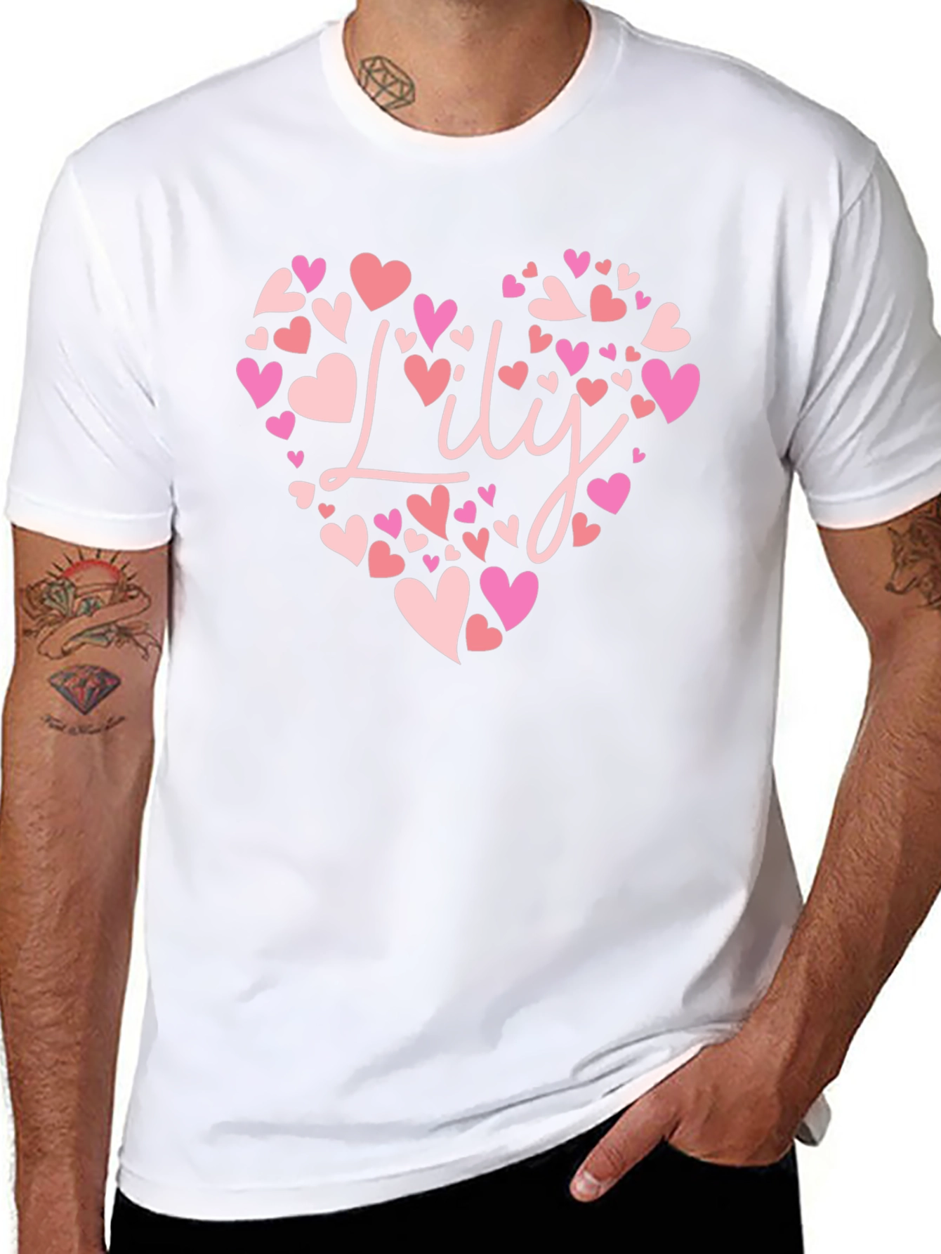 Lily Heart Tee - Personalized Valentines Day Gift