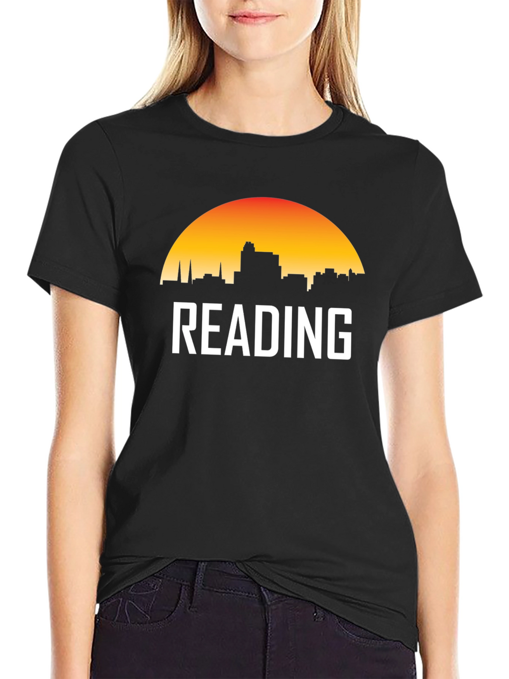 Reading Pennsylvania Skyline Sunset T-Shirt