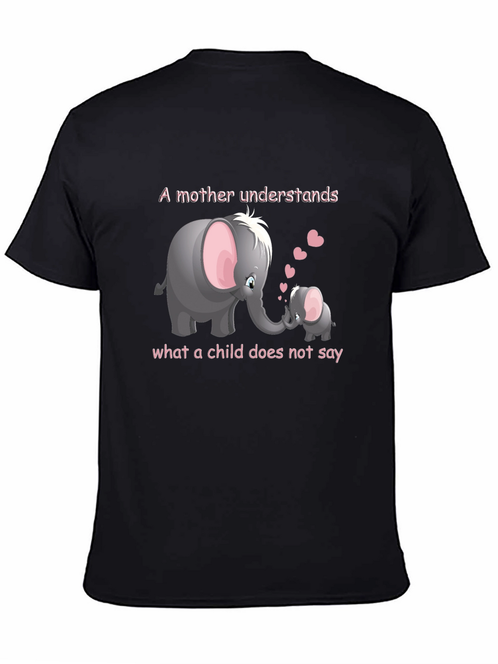 Elephant Mom & Baby Graphic T-Shirt