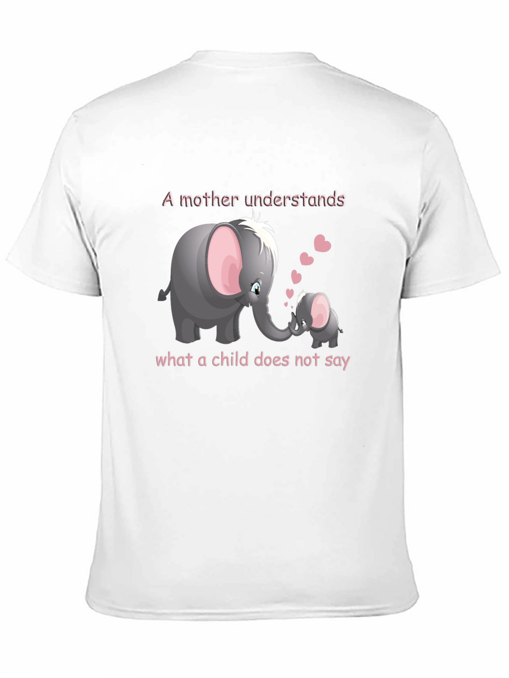 Elephant Mom & Baby Graphic T-Shirt