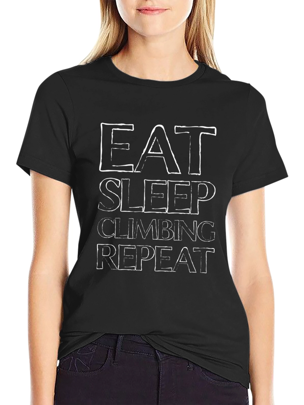 Eat Sleep Climbing Repeat - Funny Climber T-Shirt