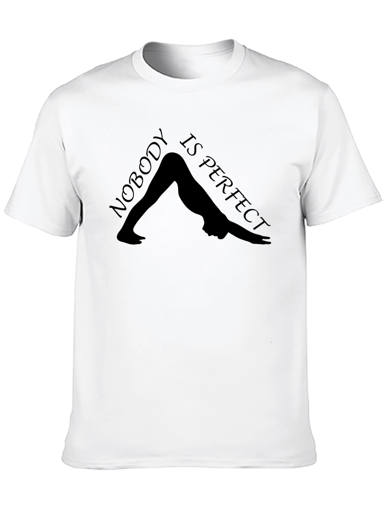 Nobody is Perfect Yoga Tee - Downward Dog