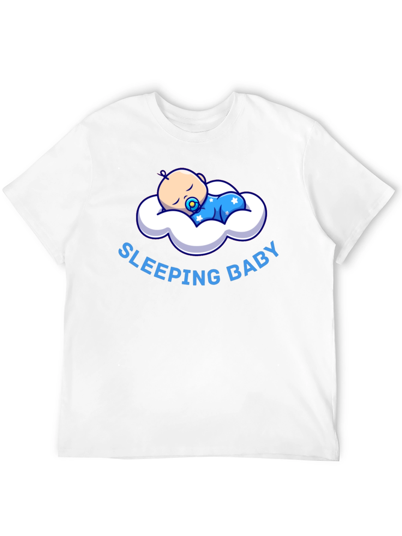 Sleeping Baby Graphic T-Shirt - Black Cotton Tee