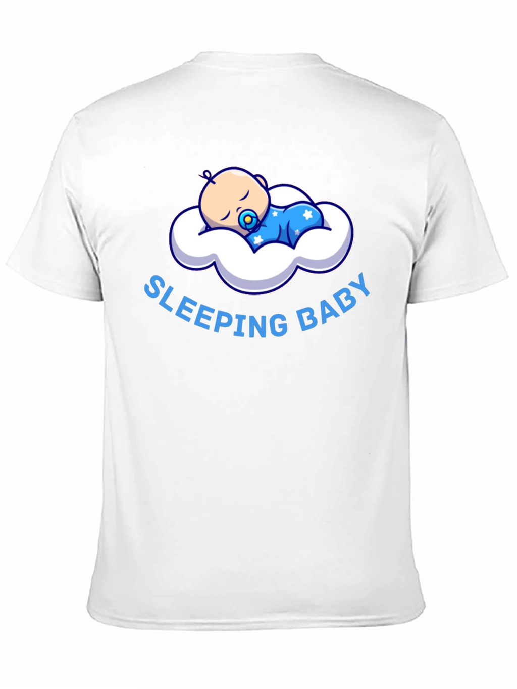Sleeping Baby Graphic T-Shirt - Black Cotton Tee