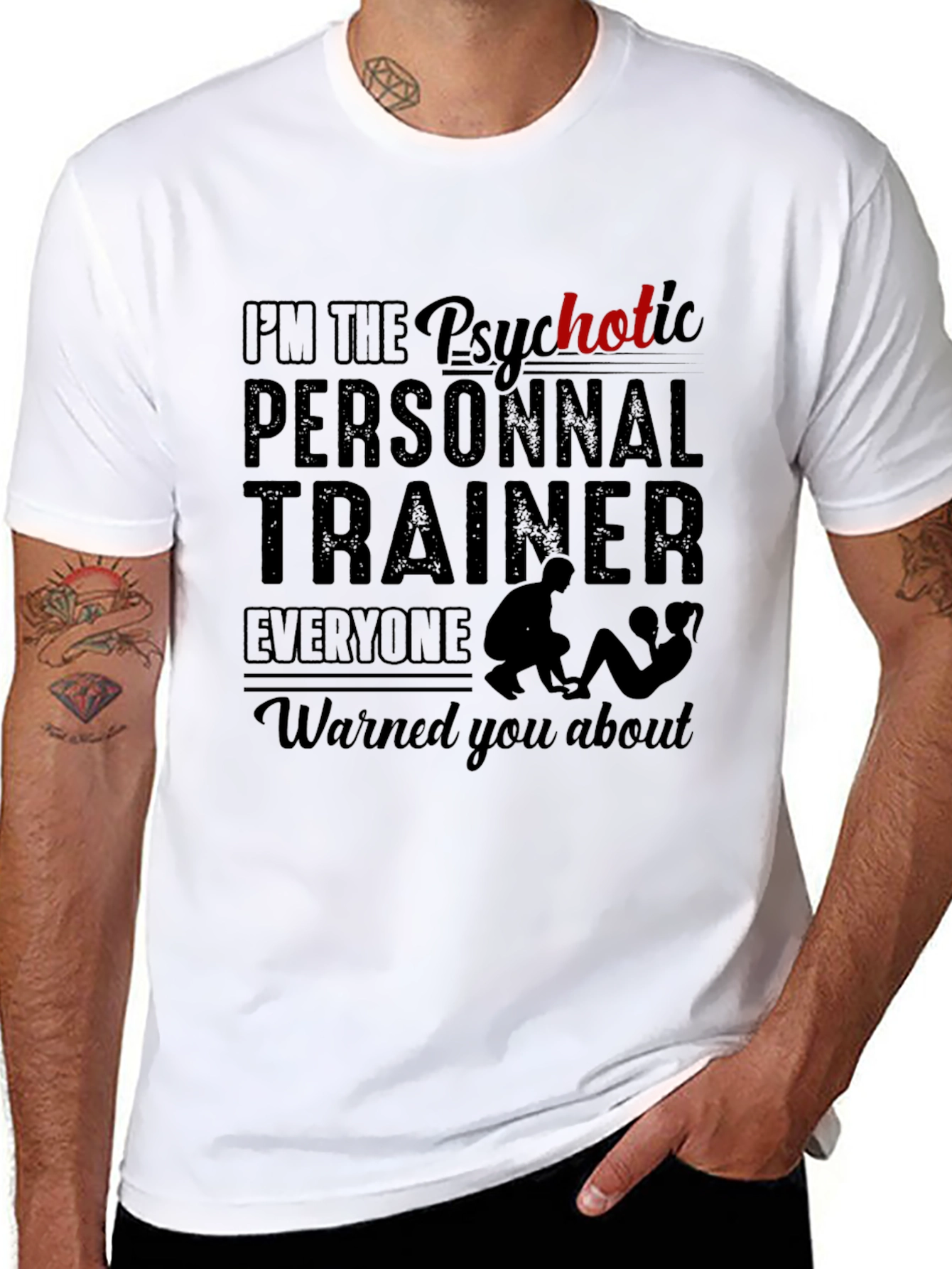 Psychotic Personal Trainer Black T-Shirt